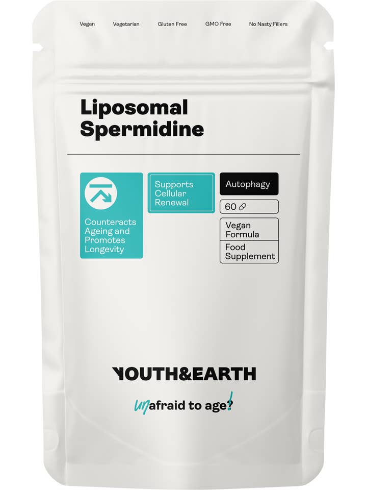 Liposomal Spermidin 60 kapsler for engroshandel hos Youth & Earth