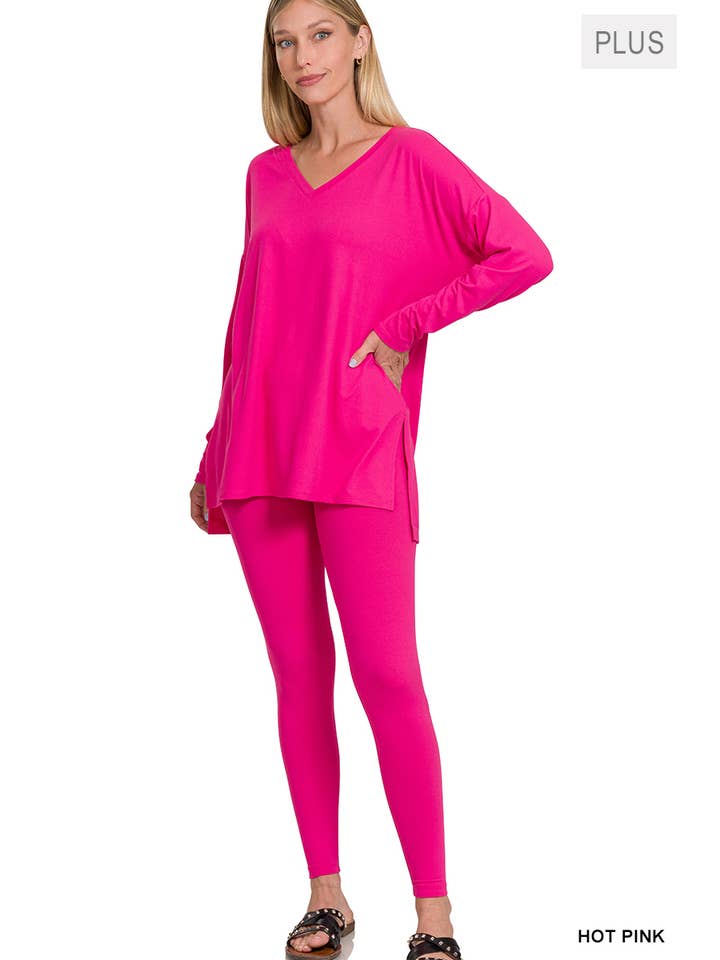 42POPS - Vente Ensemble de vêtements d'intérieur – femme - ".._ Ensemble de détente en microfibre Plus59