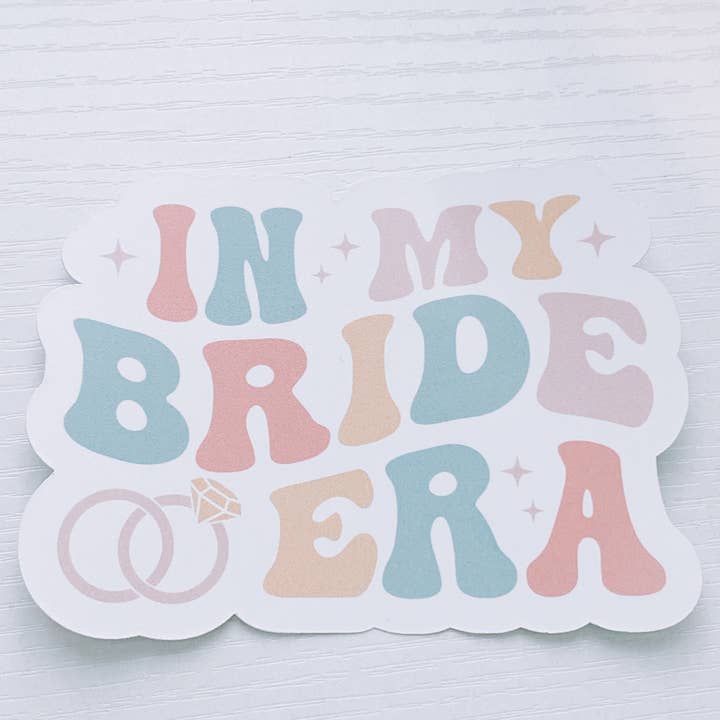 Autocollants, mariée, mariage, fiancé, épouse, mariée Era Stanley pour la vente par Bride Vibe Designs