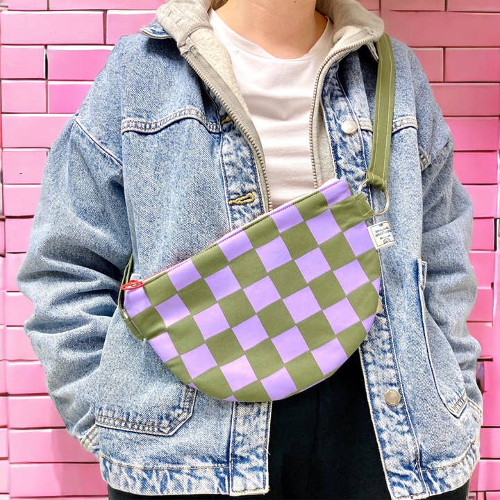 Yolla.studio - Wholesale Crossbody Bag - Women's - Handprinted on waxed canvas crossbody bag