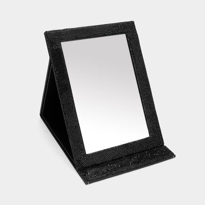 Sensibling Corp. - Wholesale Makeup Mirror - Bling Studded Folding Makeup Mirror3
