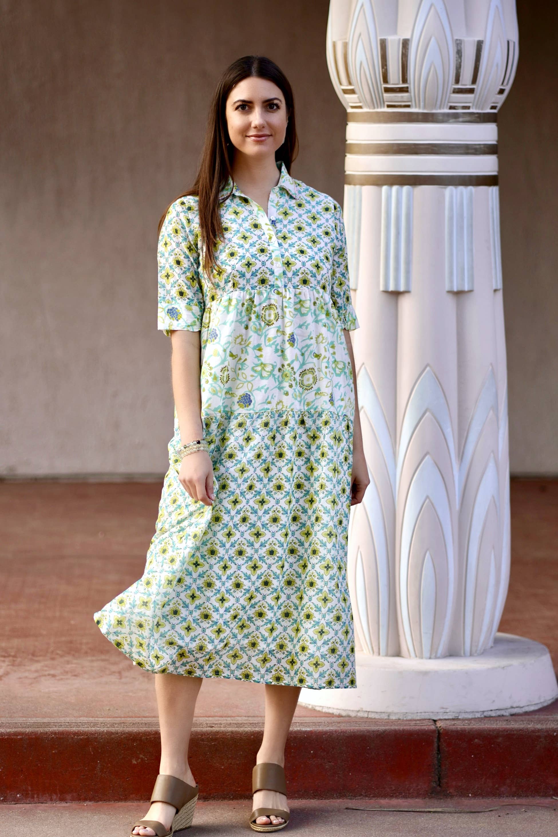 Kelly Dress Lime for wholesale on Faire2