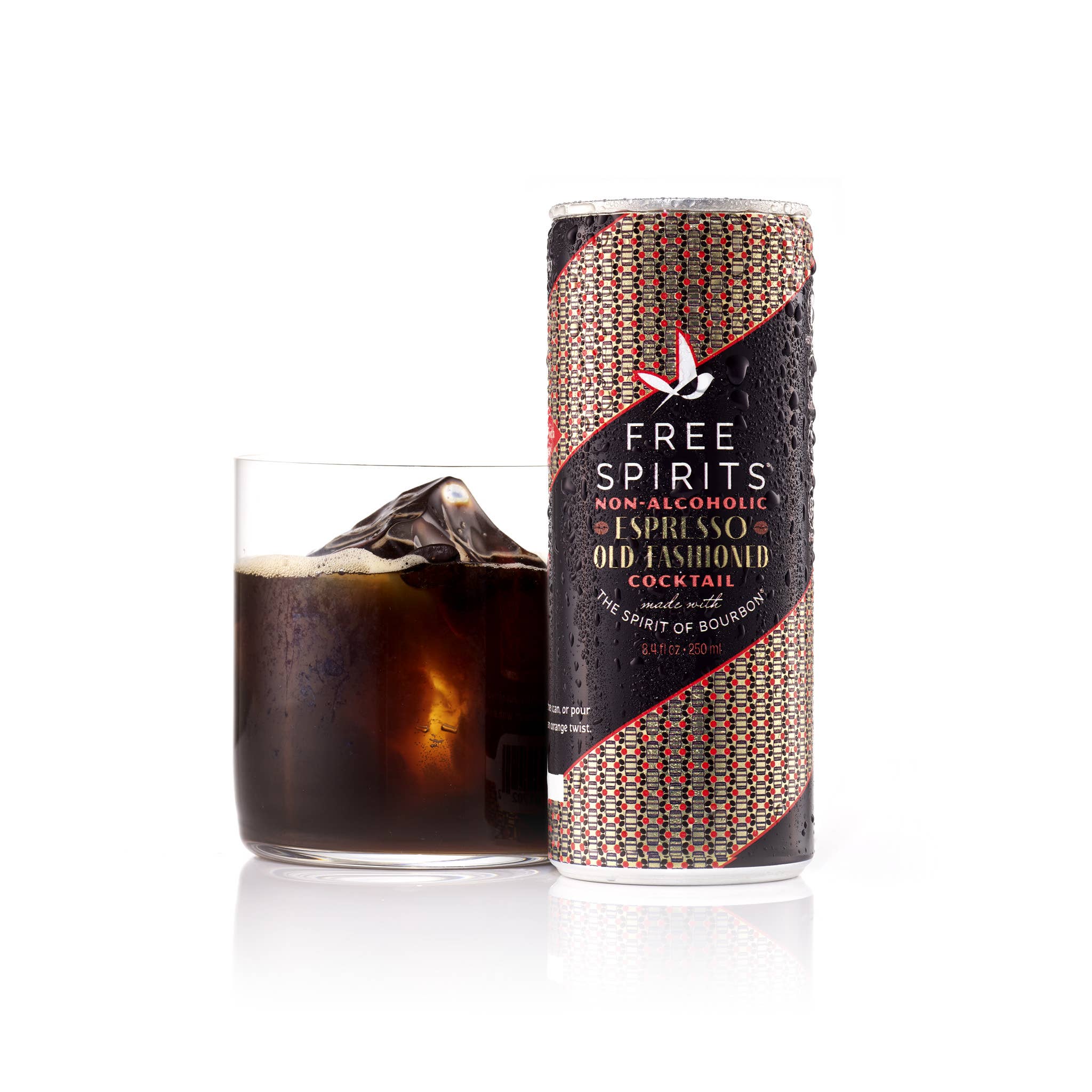 Free Spirits - Wholesale Non-Alcoholic Aperitif/Mocktail - Free Spirits Espresso Old Fashioned (4-Pack) | NA Cocktail