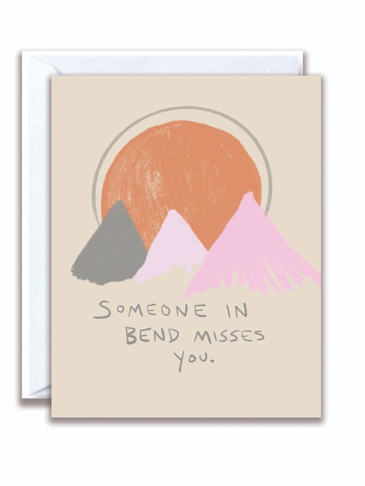 Cartão Bend Misses You, Cartão de Amizade por atacado de Flo and Syd