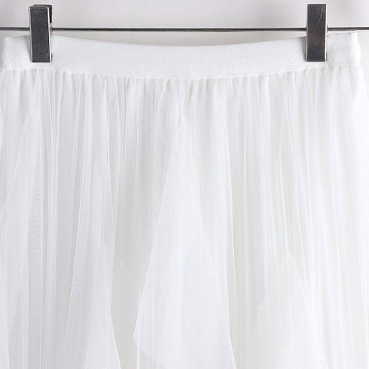 ACCITY - Wholesale Skirt - Women's - TULLE SKIRT MID-LENGTH HIGH WAIST PLEATED SKIRT_CWBLS039714