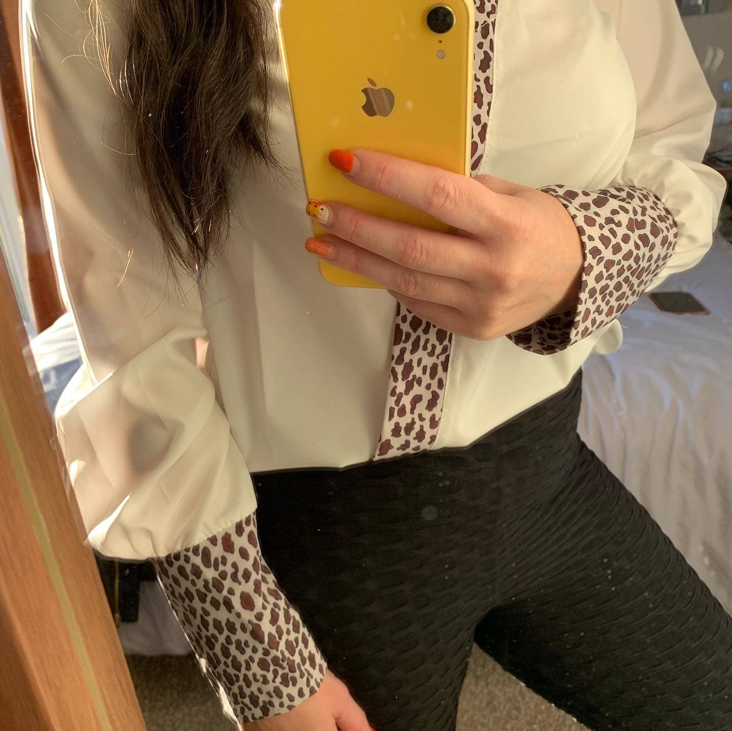 B.Boutique – wholesale Blouse – Women’s – Leopard print trim top4