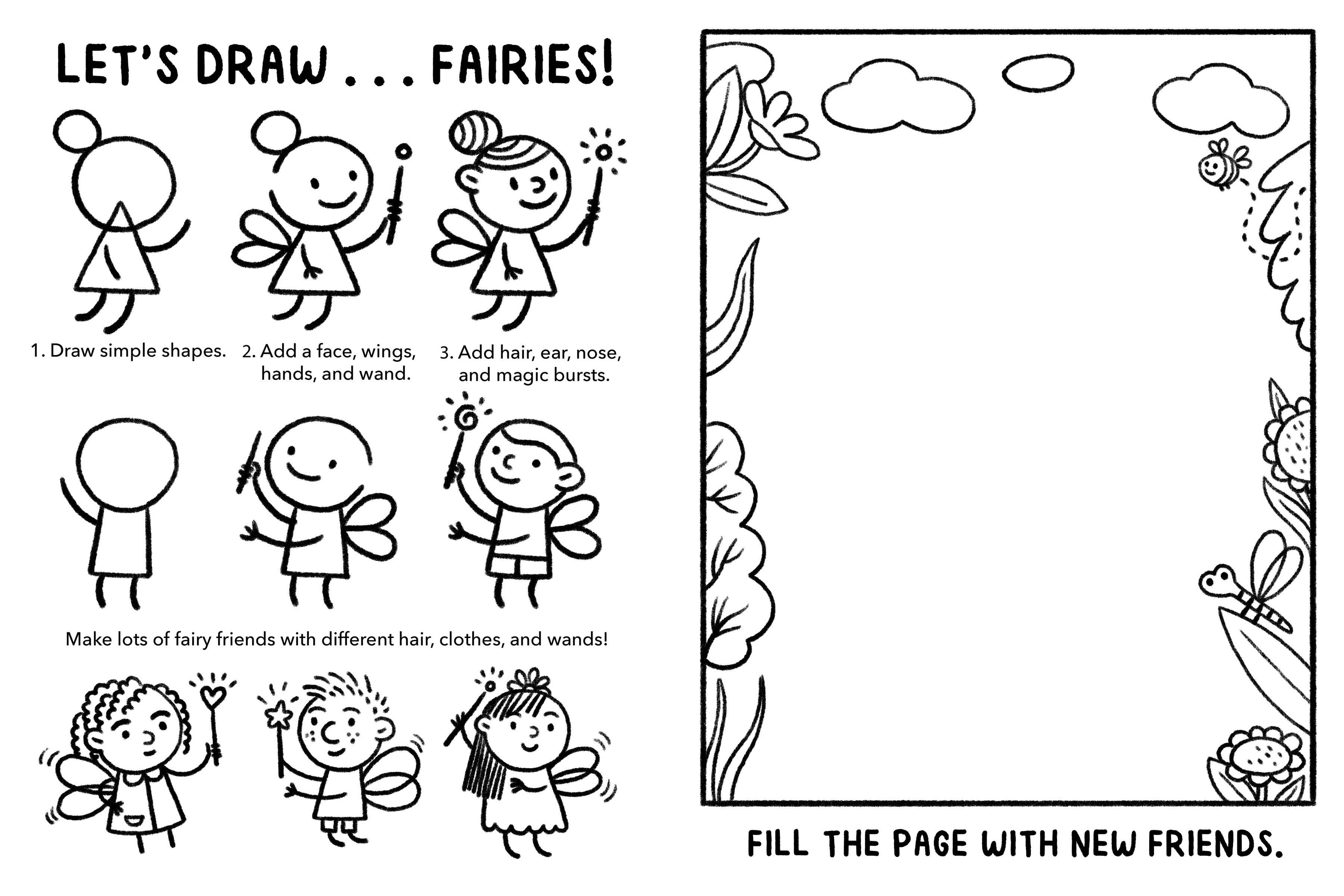 Bushel & Peck Books - Wholesale Colouring and activity book – kids and baby - Mini Doodles: Let's Draw Magical Creatures2