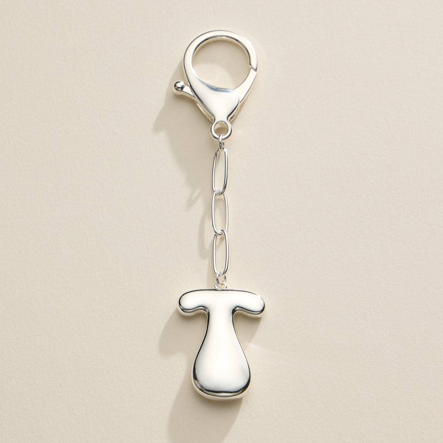 Lilla Haven - Wholesale Keychain - Women's - Bubble Letter Initial Keychain – Gold and Silver Tone Personalized Charm13