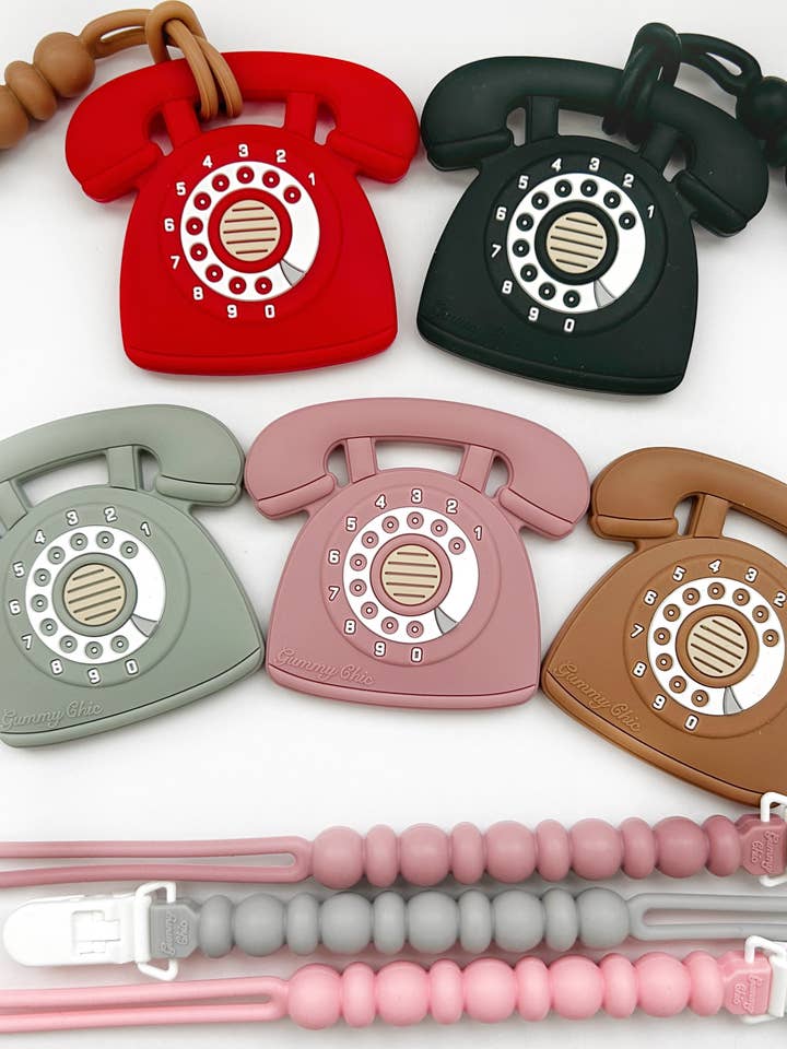 Rotary Dial Phone Bitring med Klämma, Retro Stil för wholesale av Gummy Chic