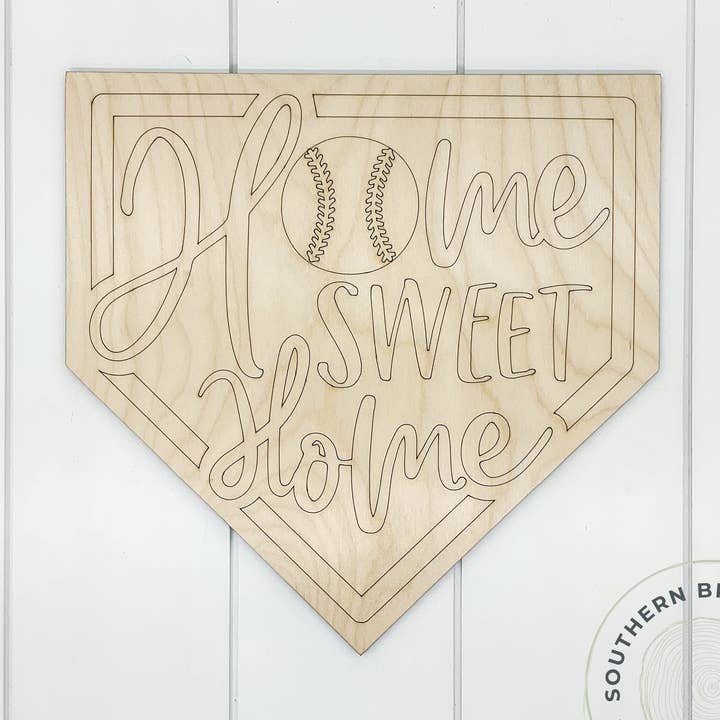 Home Sweet Home Blank (Honkbal) voor wholesale door Southern Birch Company