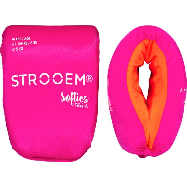 Softies Foam Swim Armbands 0-2 Years Pink-Orange for wholesale by Strooem