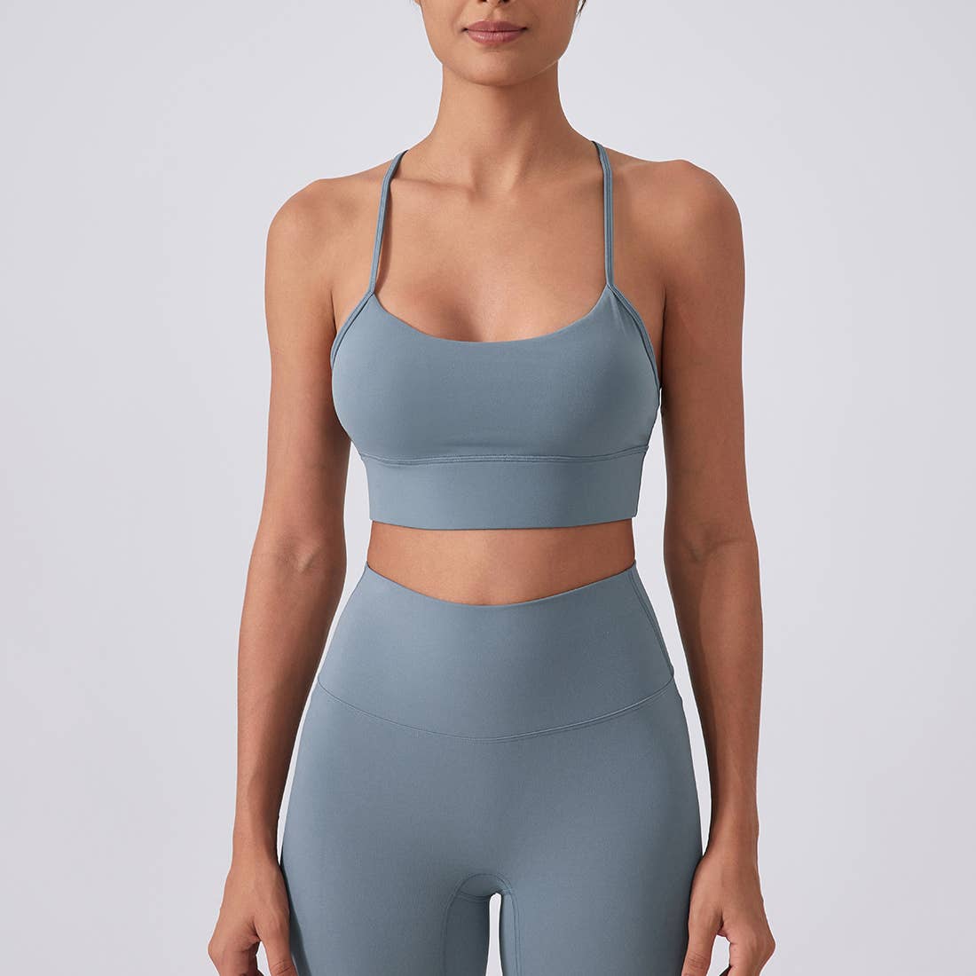 Sodalemon – Sutiã desportivo - Mulher por atacado – Top de Yoga Feminino com Bojo, Costas em Y e Tecido Elástico Respirável5