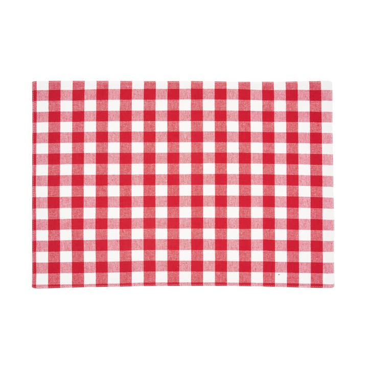 Ashford Red & White Gingham Check Placemat for wholesale by C&F Home