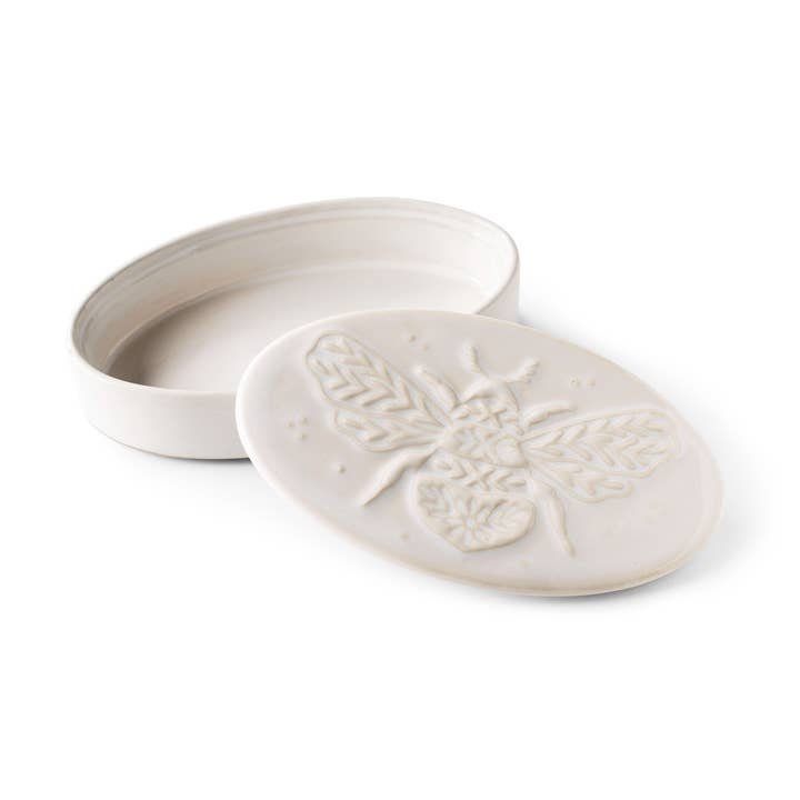 JT BUMBLE BEE LONG OVAL TRINKET BOX for wholesale by Fringe Studio