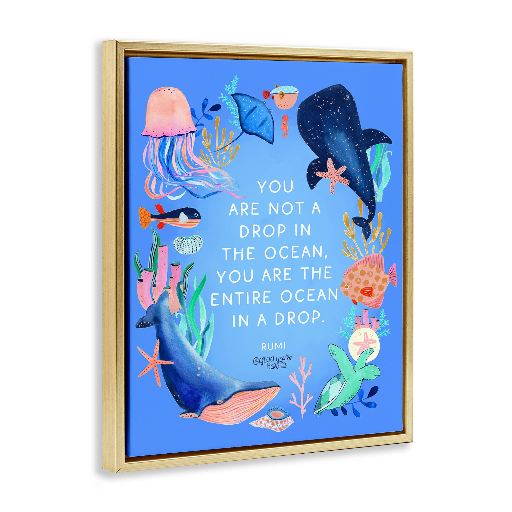 Stupell Industries - Wholesale Wall Sign - Entire Ocean In A Drop - Framed Wall Art17