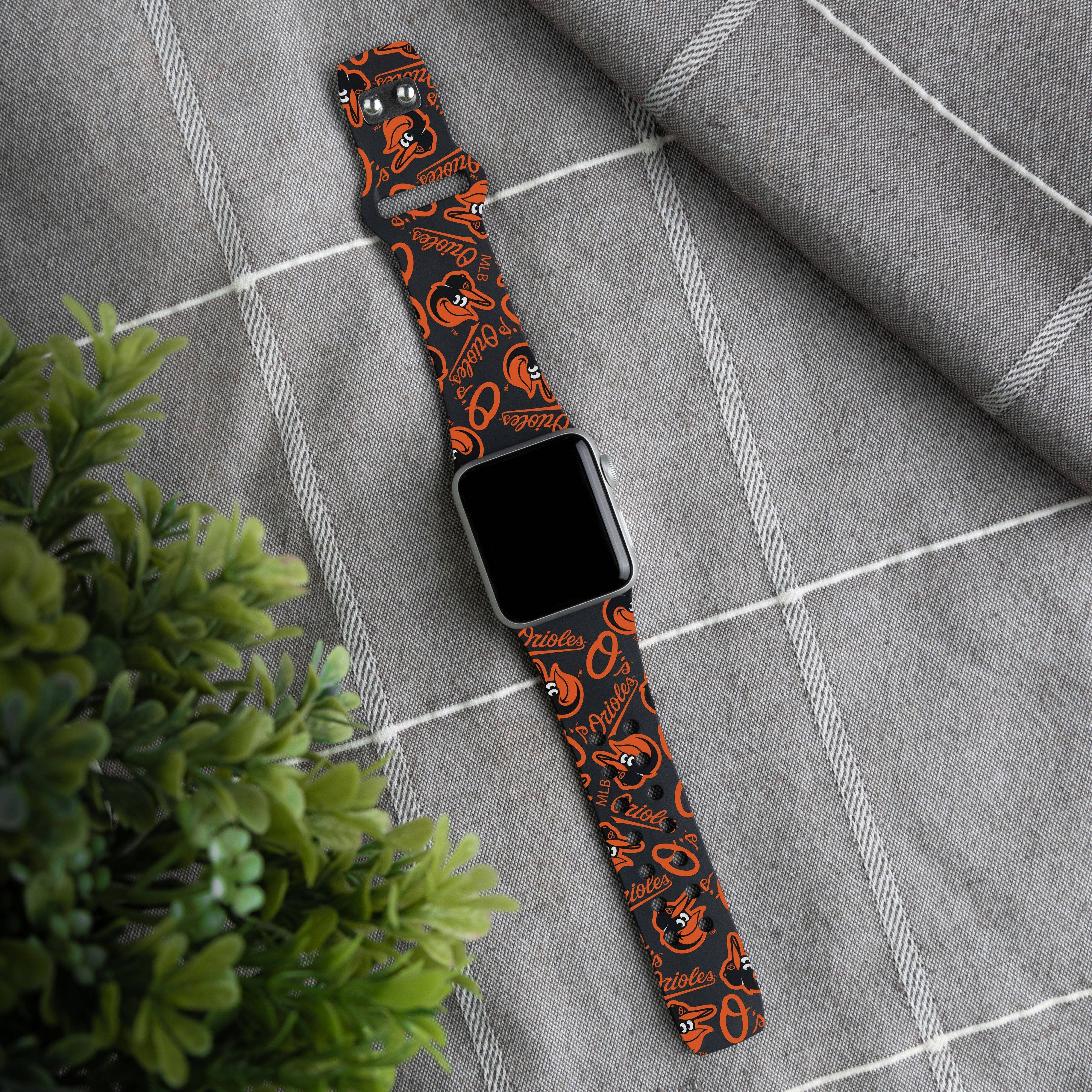 Game Time Bands - Vendita all'ingrosso Cinturino/fascia per orologio - Unisex - Cinturino Apple Watch HD Baltimore Orioles0