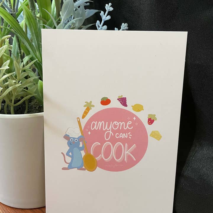 Misc. By Darrian - Wholesale Art Print - Anyone Can Cook Ratatouille Remy Little Rat Chef Matte Print