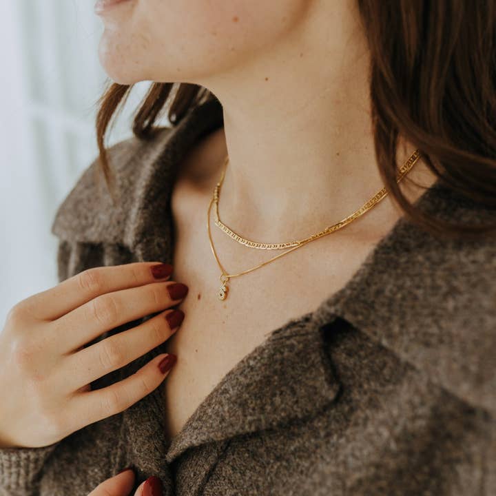 Sydney Rose Co. - Wholesale Pendant/Charm Necklace - Sparkle Letter Pendant Necklace6