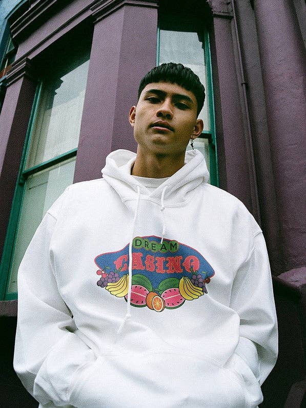 Fruity Casino Slots Design On White Hoodie for wholesale by Dream But Do Not Sleep