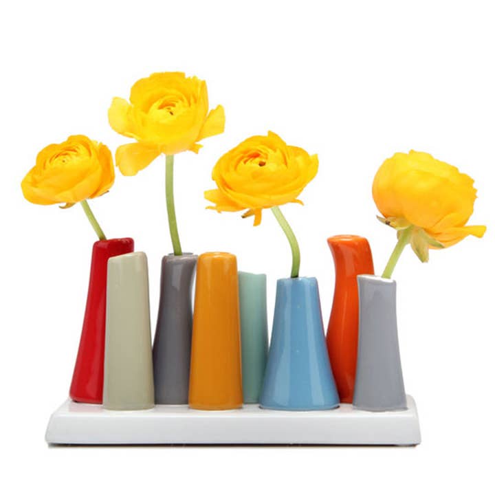 Chive - Wholesale Vase - Pooley Ceramic Bud Vase, 24 + 2pc Kits