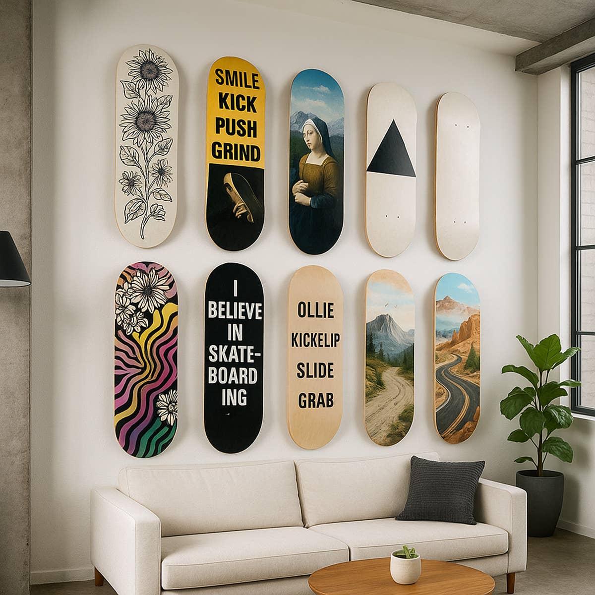 Febland – wholesale Skateboard – French Velvet Skateboard Deck - Eternal Bloom3