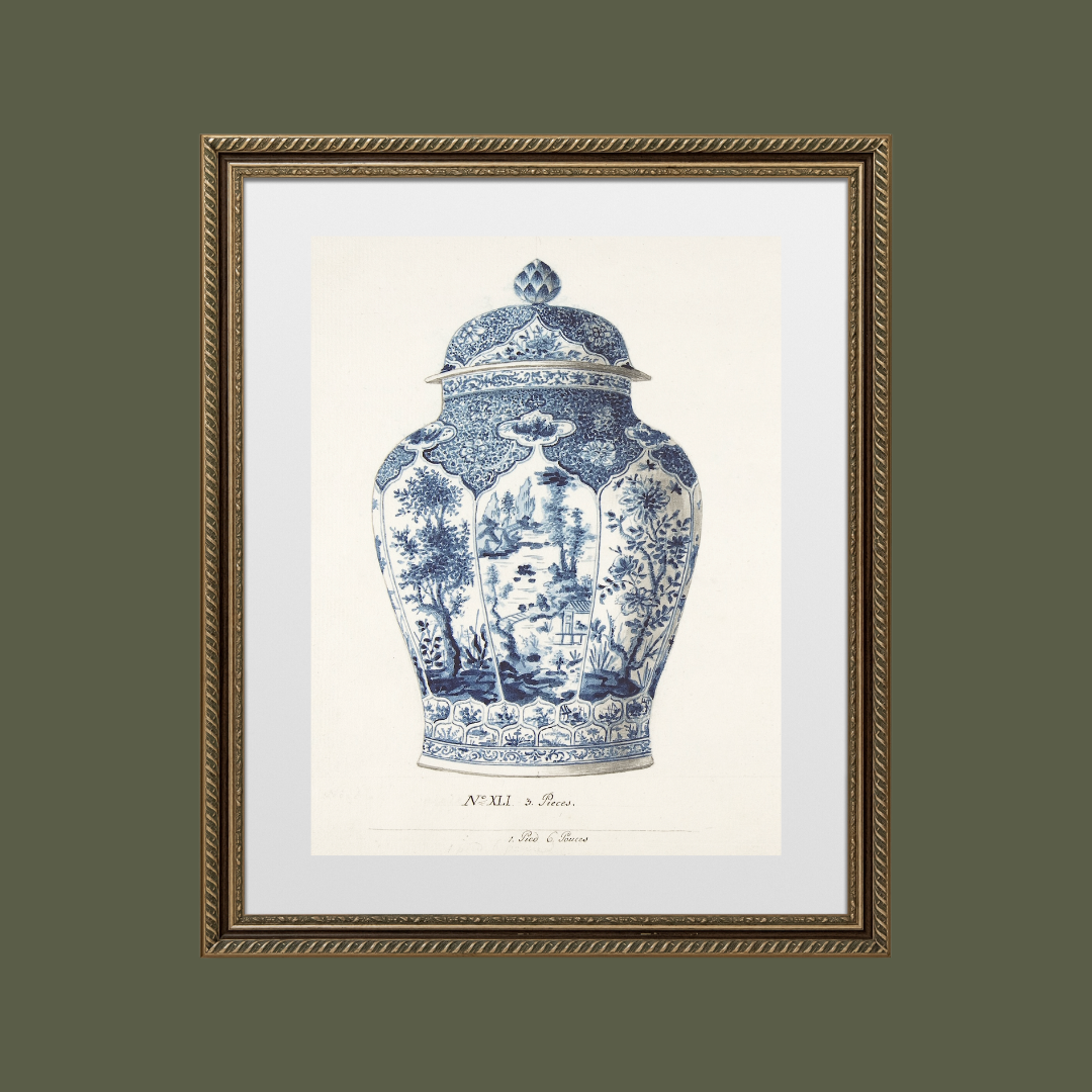 Sea to Skye - Wholesale Art Print - Chinoiserie Vase Antique Art Print6