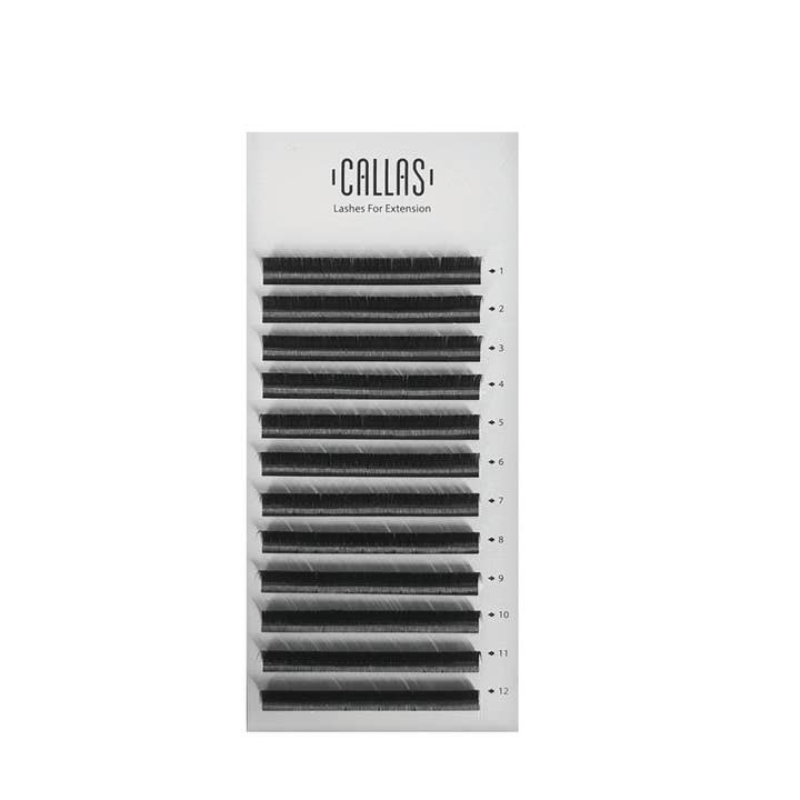 Callas & Dearderm - Wholesale False/Fake Eyelashes - CALLAS INDIVIDUAL EYELASH EXTENSIONS THICKNESS 0.05MM D CURL - VARIOUS SIZE