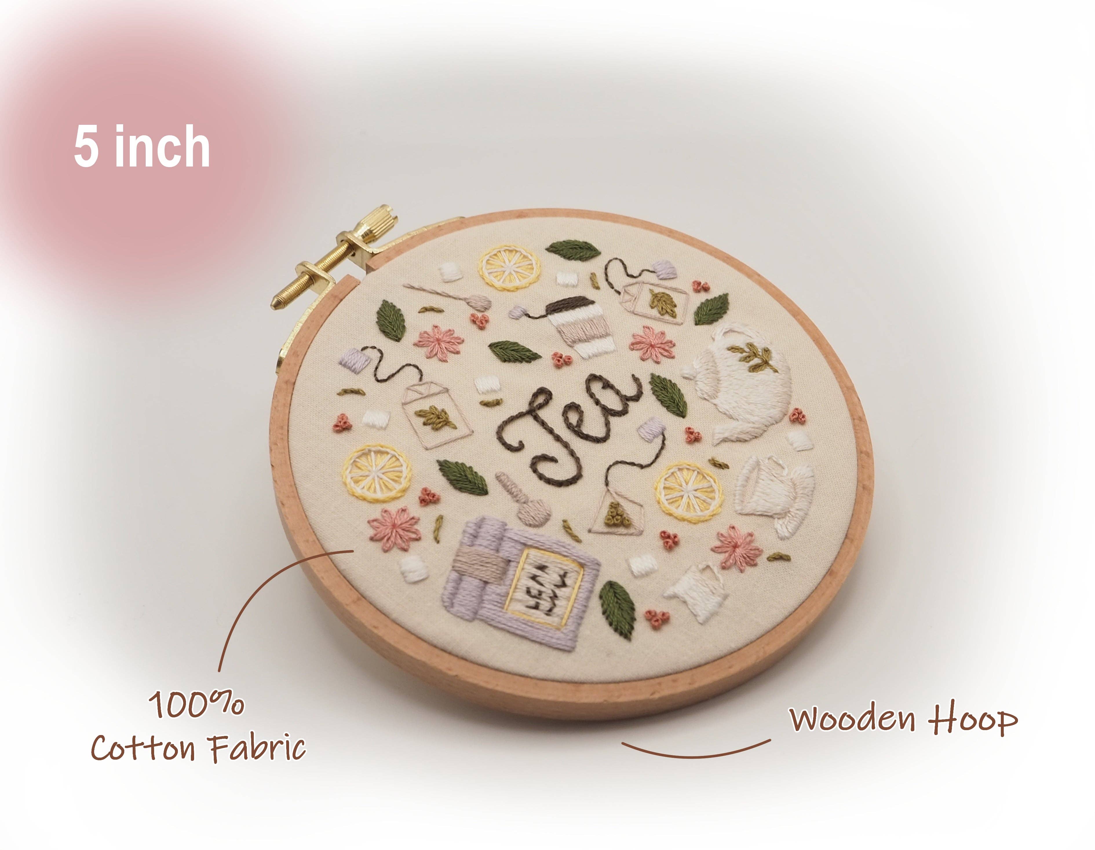 BlueCatCraftCA - Wholesale DIY craft kit - DIY Embroidery Kit Tea Lover from Coffee & Tea Collection5