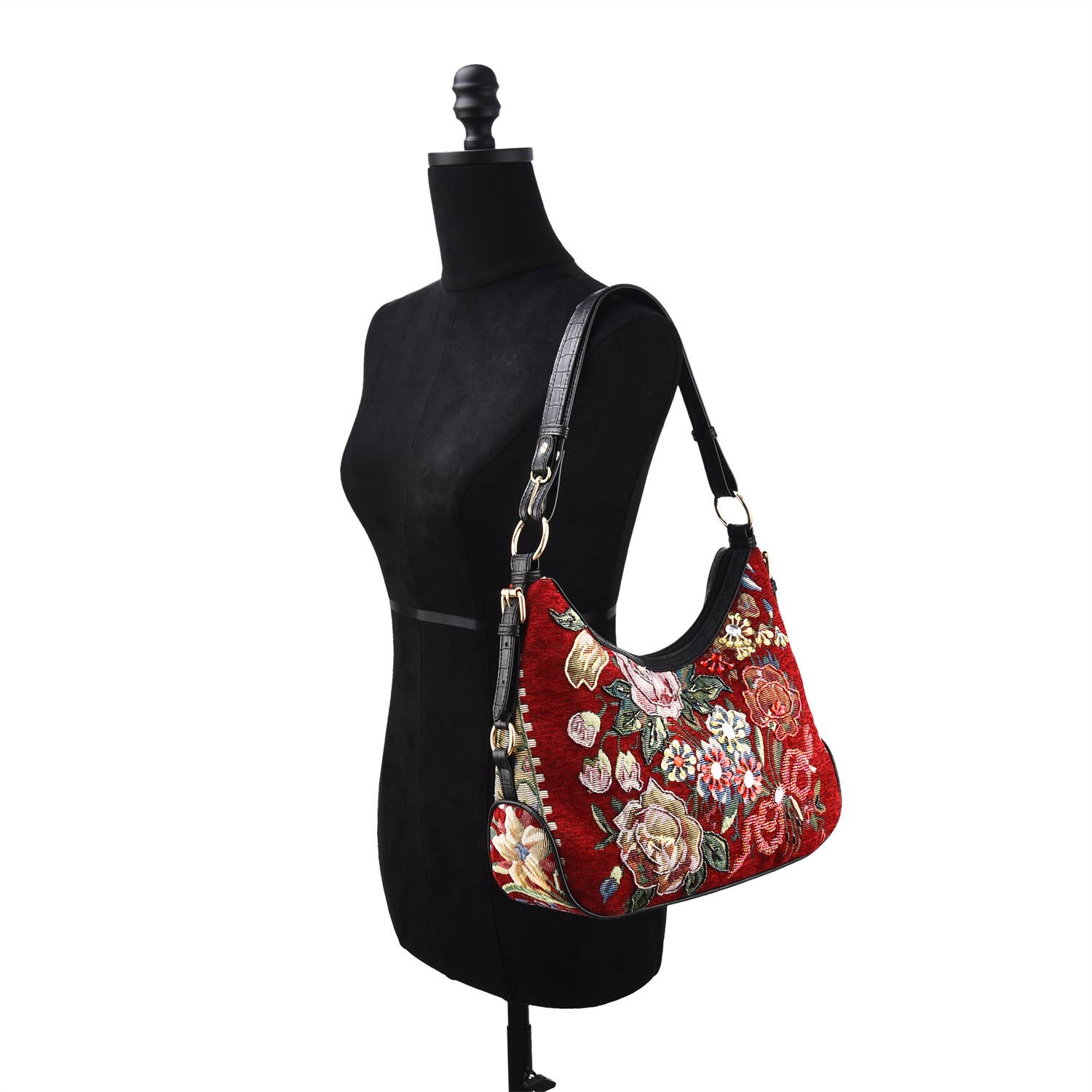 Mellow World - Wholesale Shoulder Bag - Women's - Flower Shop Hand Beaded Hobo Bag11