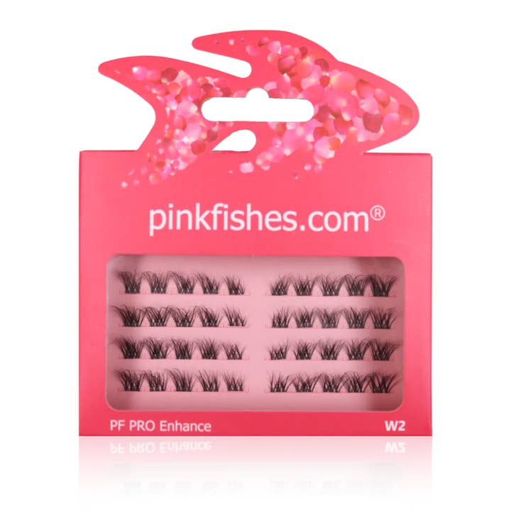 PF PRO W2 långvariga lösögonfransar med C-böj för wholesale av PinkFishes Ltd