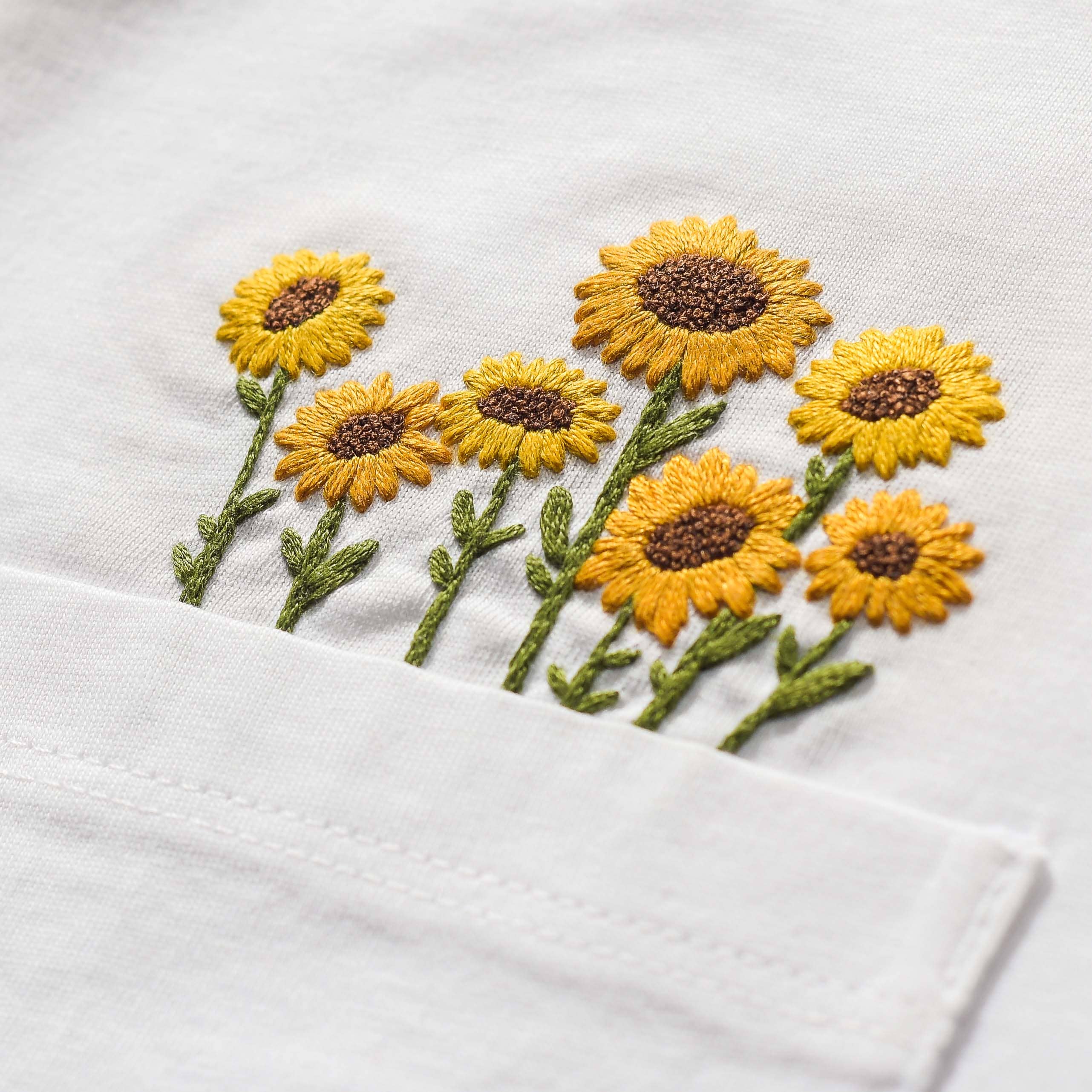 Blackbird & Bloom Embroidery - Wholesale Embroidery/Cross Stitch Supplies - Happy Sunflowers Stick & Stitch Embroidery Patterns1