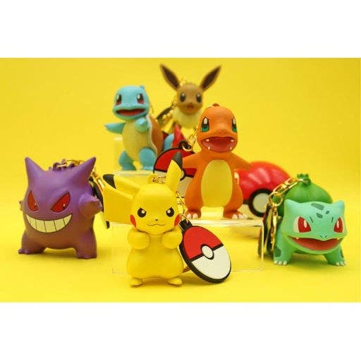 K-Wonderland - Wholesale Keychain - Unisex - Pokémon Figure Keychain – Pikachu, Eevee, Squirtle3