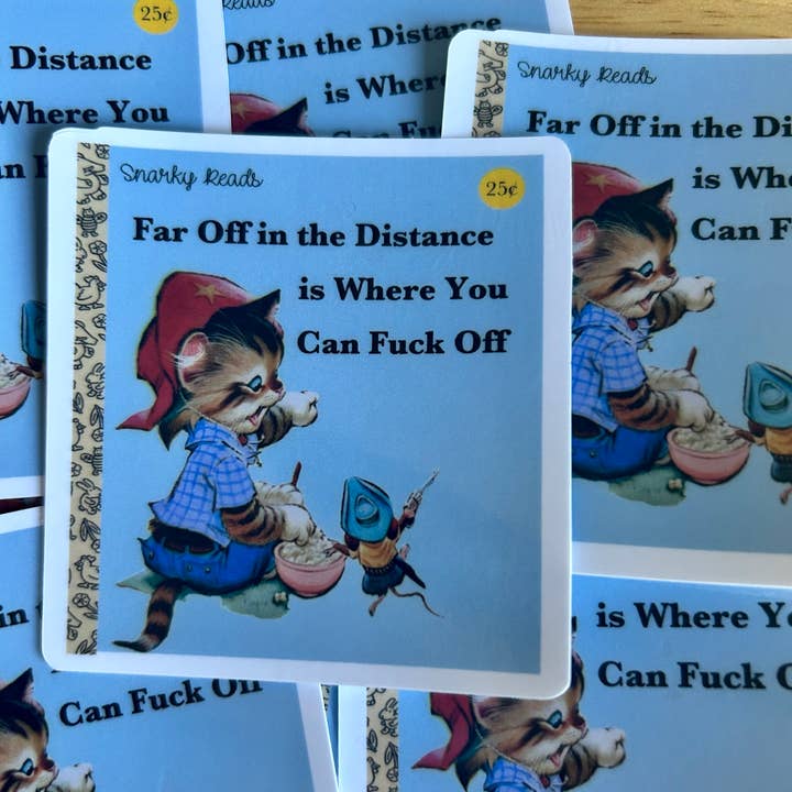 Snarky Reads "Loin au loin où tu peux aller te faire foutre" pour la vente par Lemonsgrace Designs