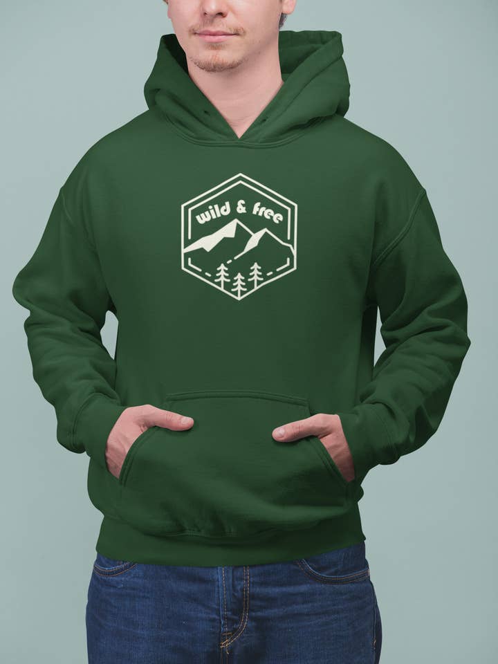 Vild & fri Hoodie för wholesale av Wander West Threads