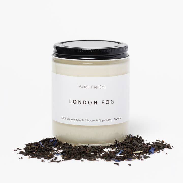Wax and Fire Co. - Wholesale Jar/Filled Candle - London Fog  Soy Candle - 8oz