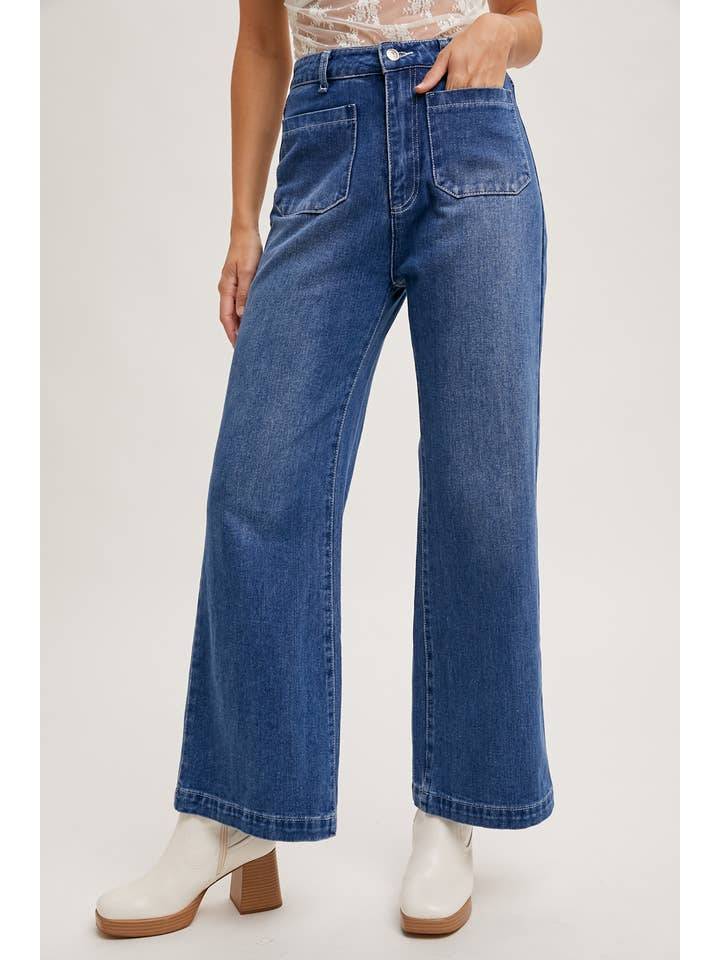 Bluivy - Wholesale Jeans - Women's - HIGH RISE WIDE LEG DENIM JEANS14
