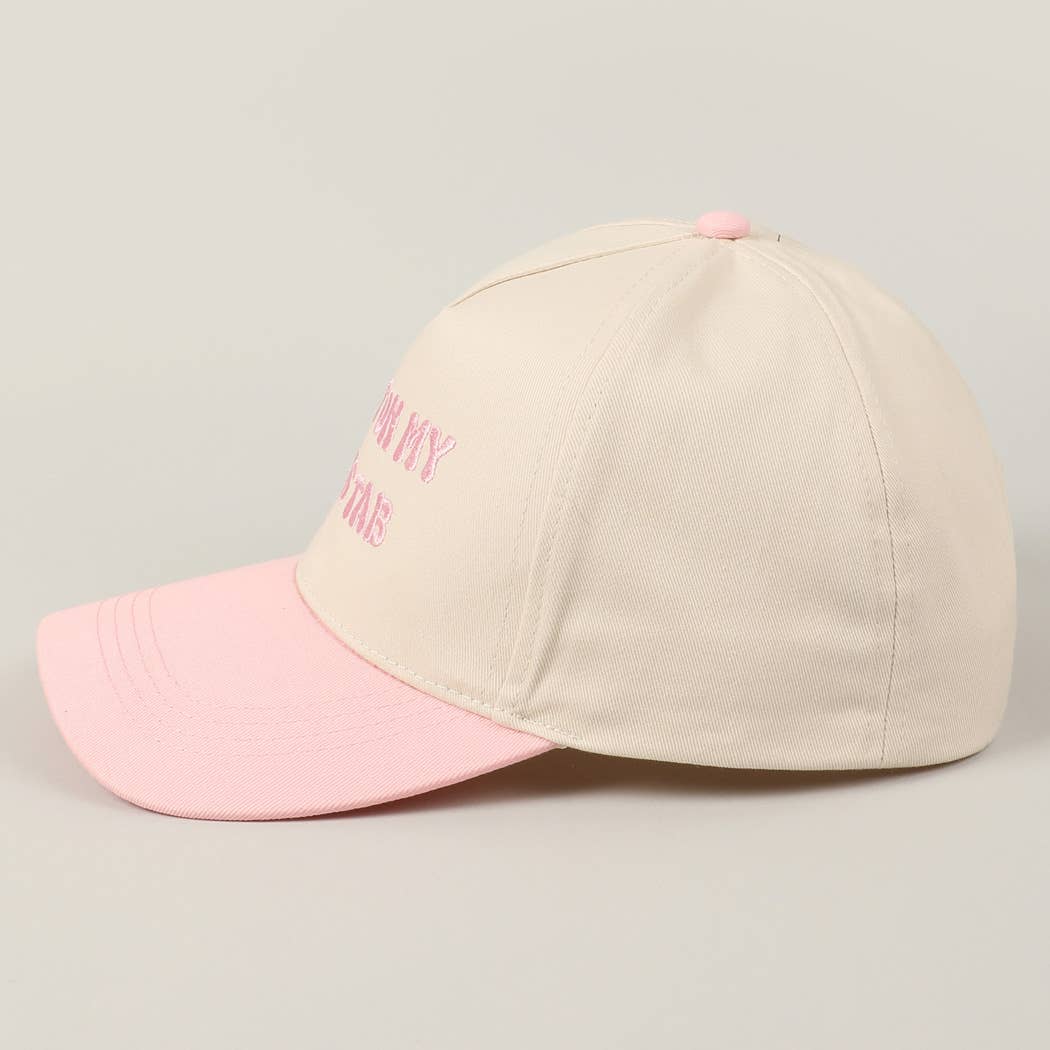 Fashion City - Wholesale Baseball Cap - Unisex - Put It On My Dad's Tab Embroidery Two-Tone Hat52