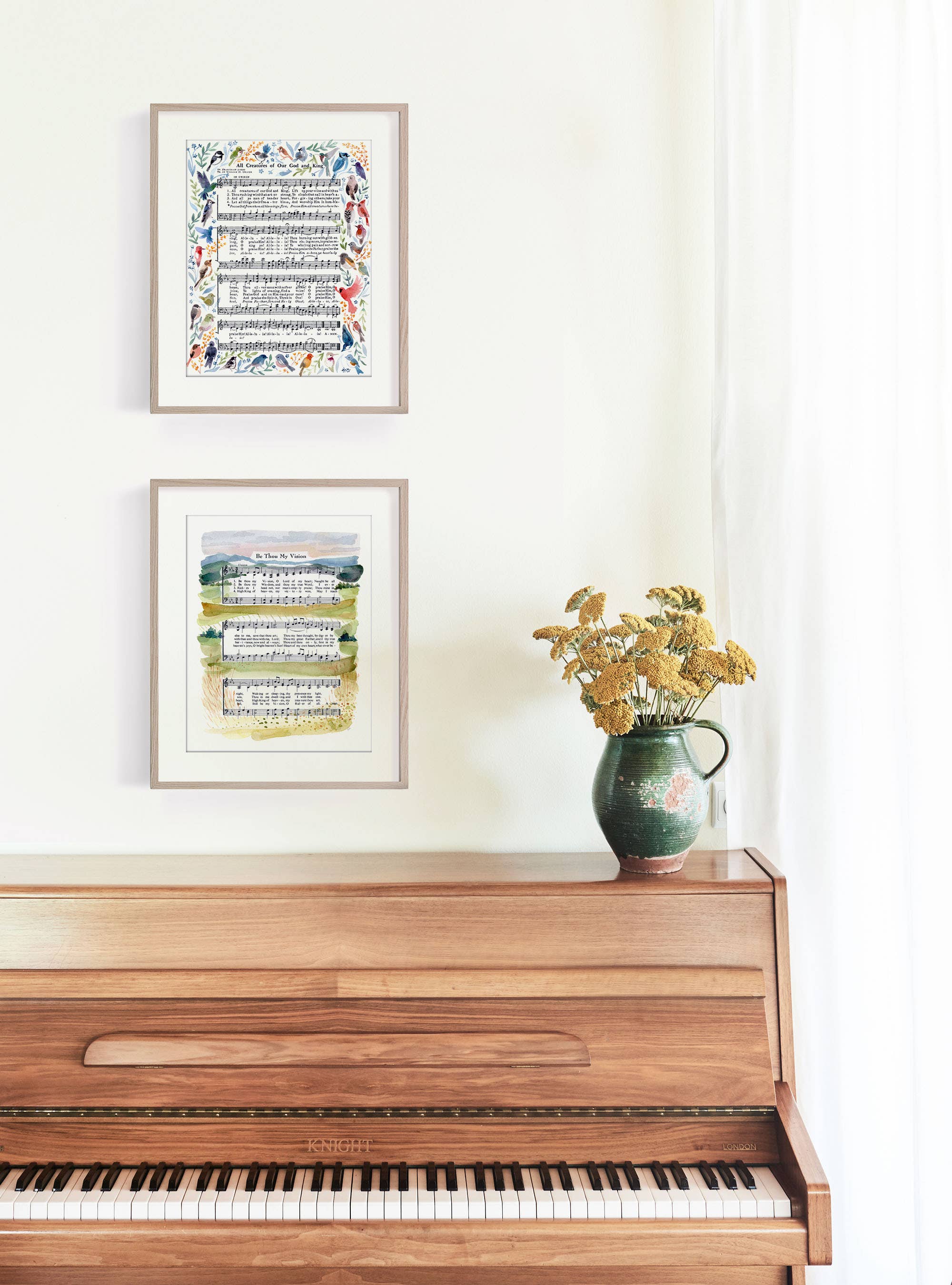 Marydean Draws - Wholesale Art Print - "Be Thou My Vision" Watercolor Landscape Hymn Art Print3