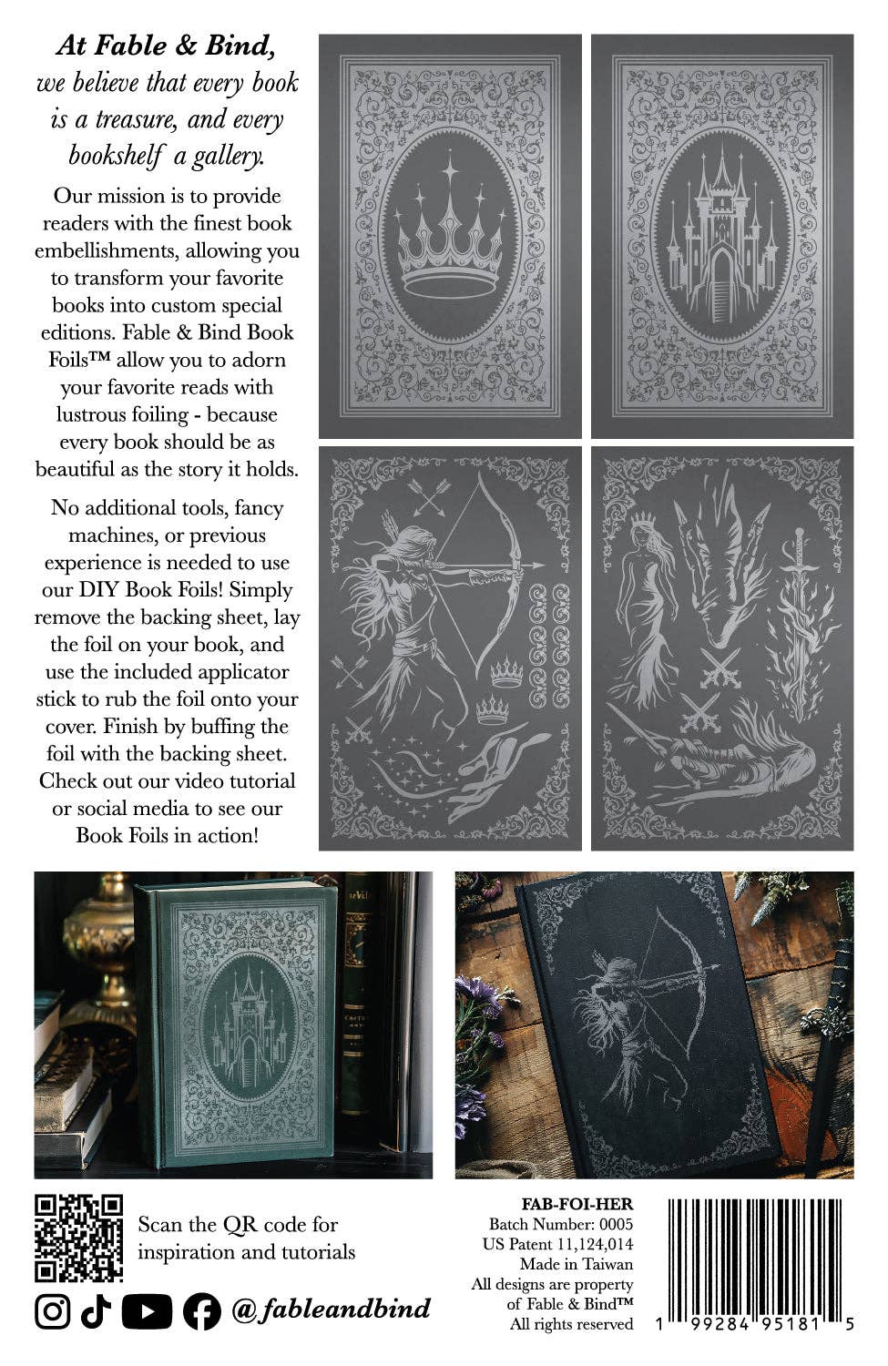 Fable and Bind - Wholesale Book Cover - The Heroine Fable & Bind Book Foil™1