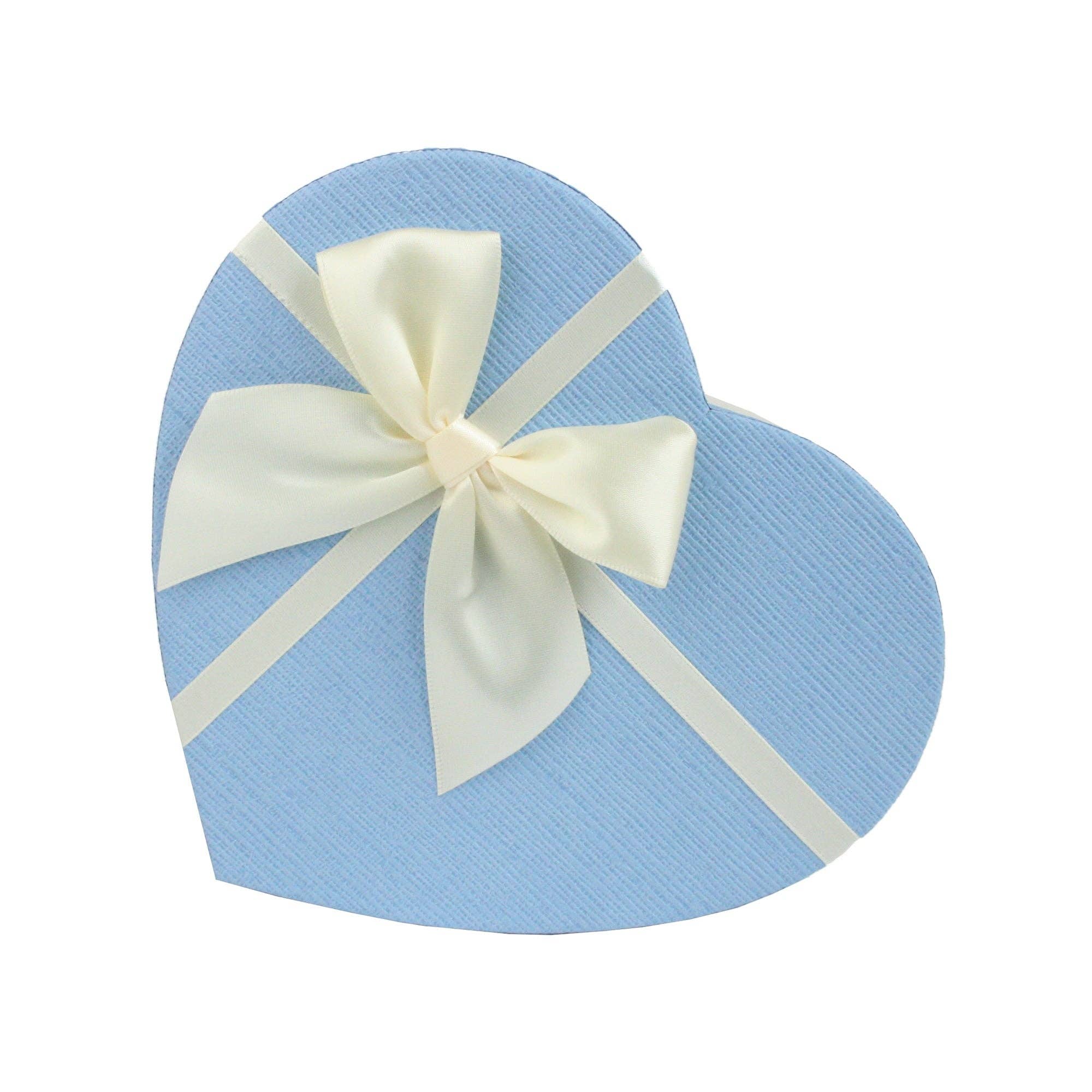 Emartbuy - Wholesale Gift box - Luxury Heart Shaped White/Blue Gift Box - Single (Sizes Available)1