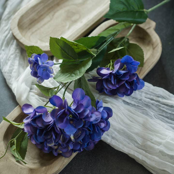 37" VIOLET HORTENSIA SPRAY for engroshandel hos Ragon House
