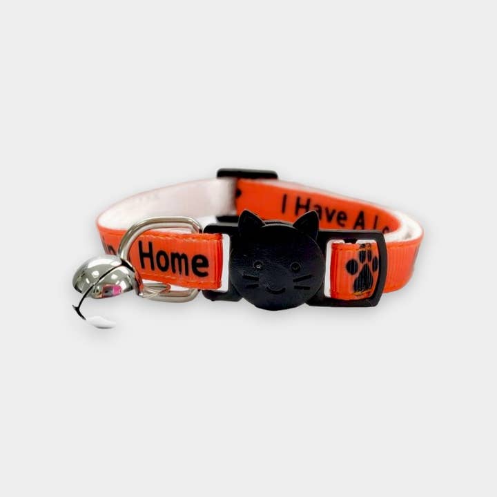Zacal Cat Collars – wholesale Pet collar – Cat – I Have A loving Home' Kitten Collar - Orange