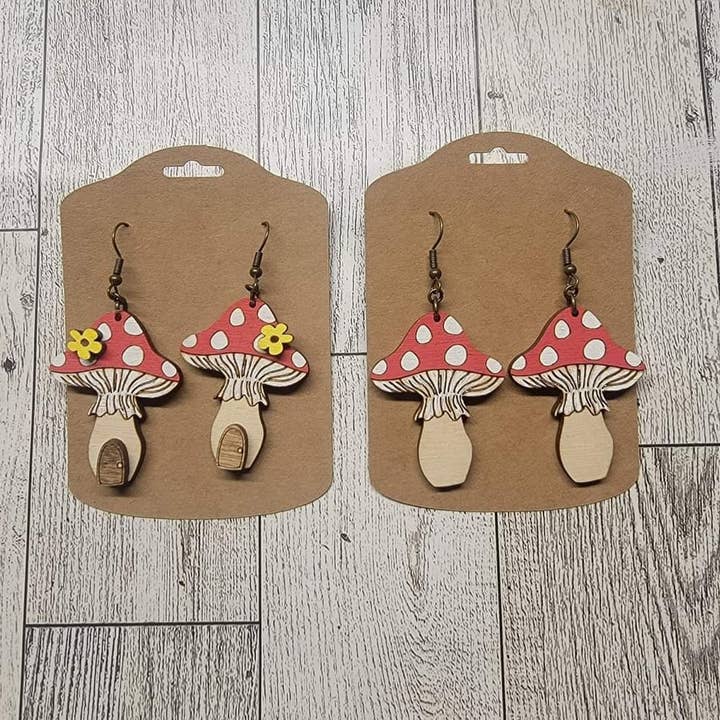 Mushroom Fairy House øreringe for engroshandel hos Mars & Me