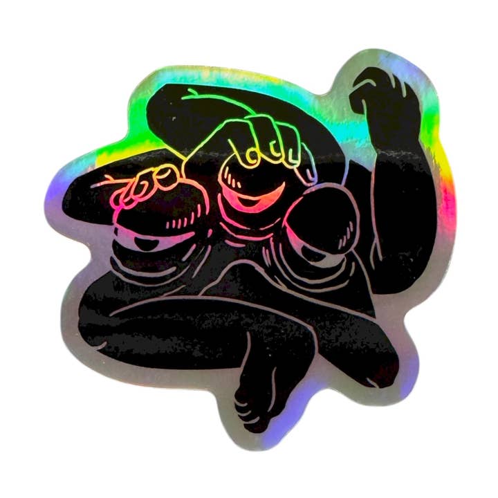 OCD Imps Klistermærker: Serie 01 – Imp Holografisk Vinylklistermærke for engroshandel hos Rattling Bones Studio