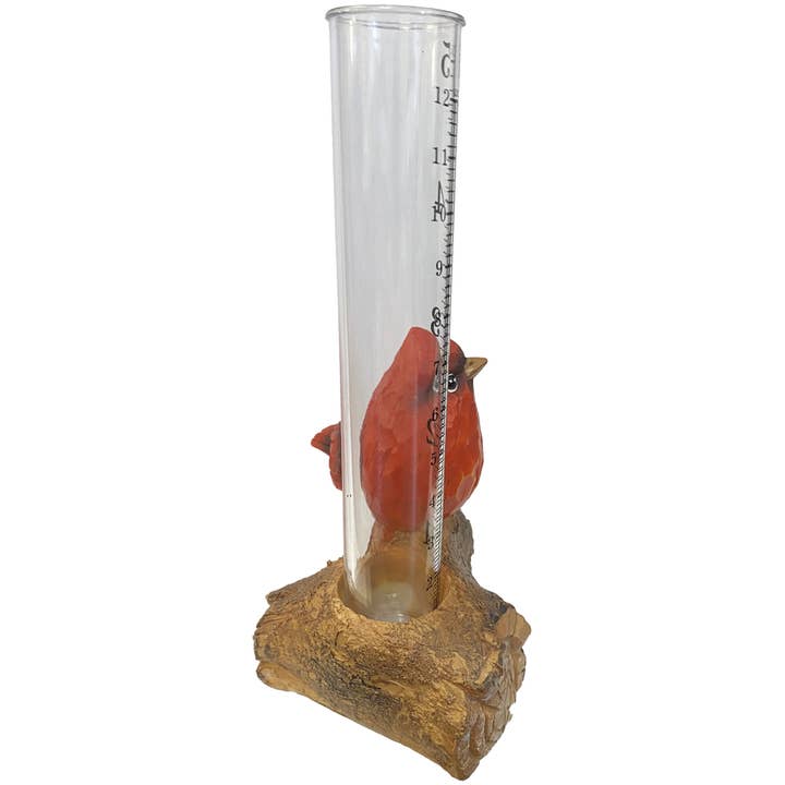 Santa’s Workshop Inc. - Wholesale Outdoor Ornament/Decor - 6" Cardinal Rain Gauge