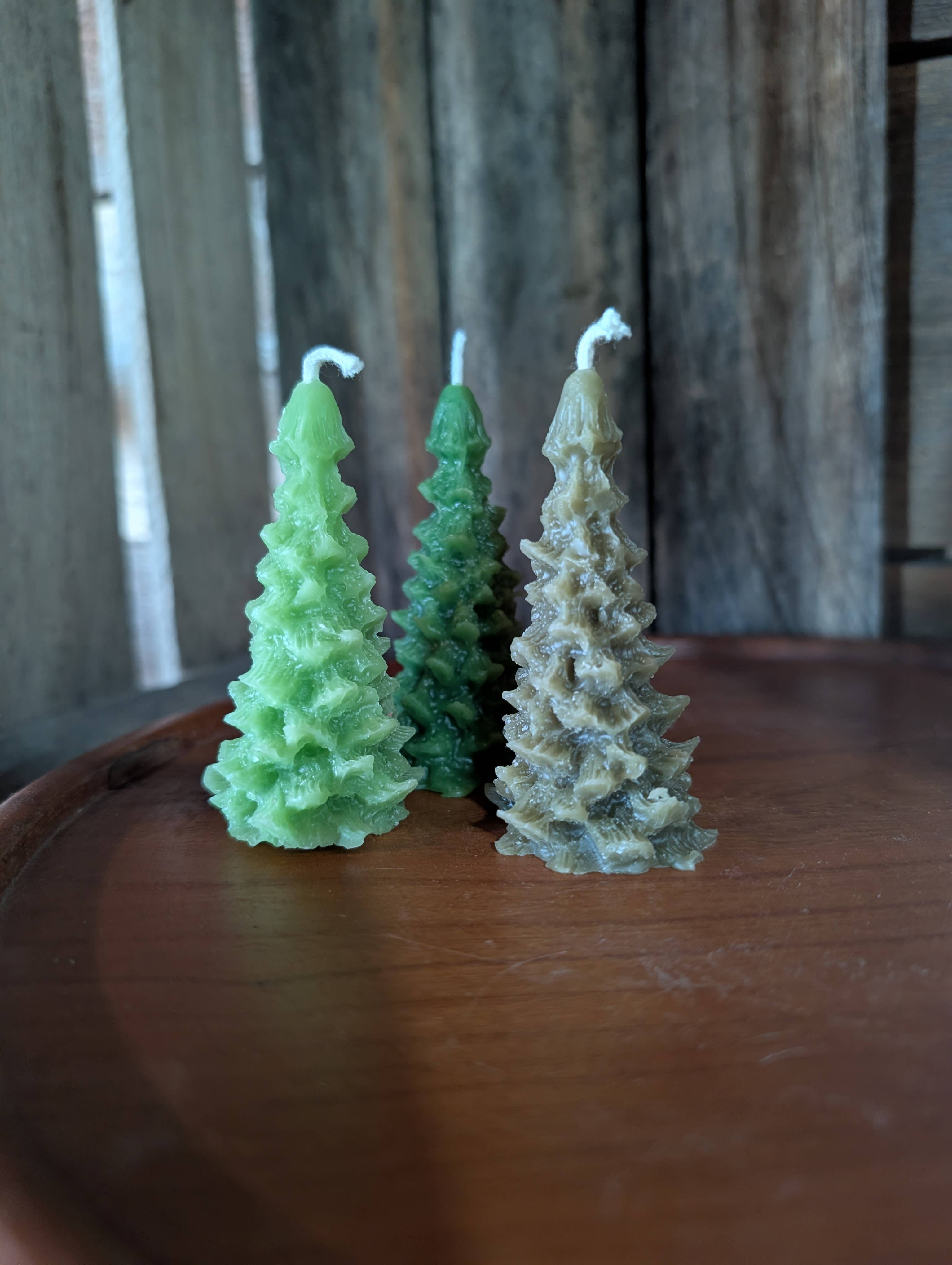 The Holton Homestead - Wholesale Novelty Candle - Beeswax Candle- Mini Fir Trees3