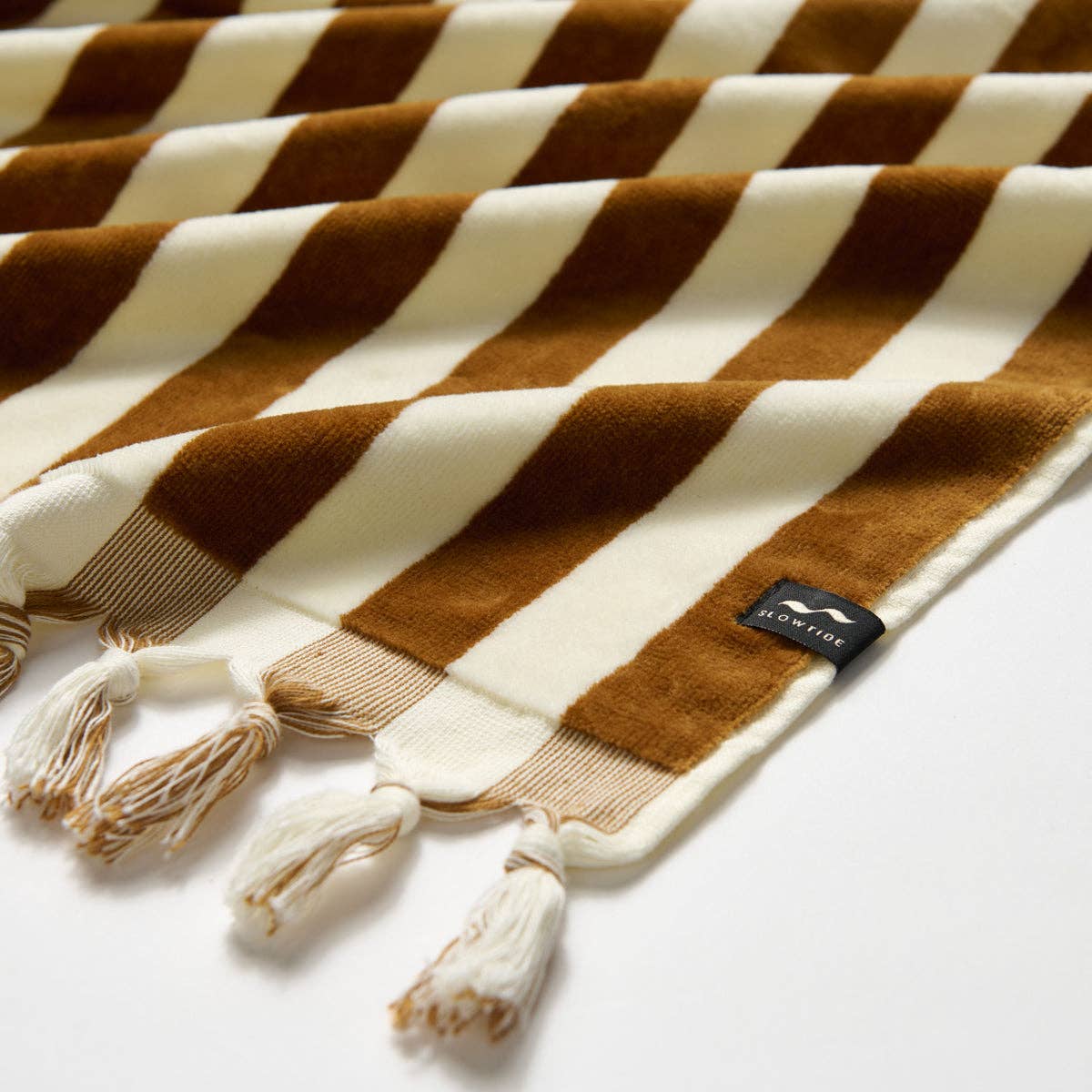 Slowtide - Wholesale Beach Towel - Cabana Fringe Premium Woven Towel - Brush2