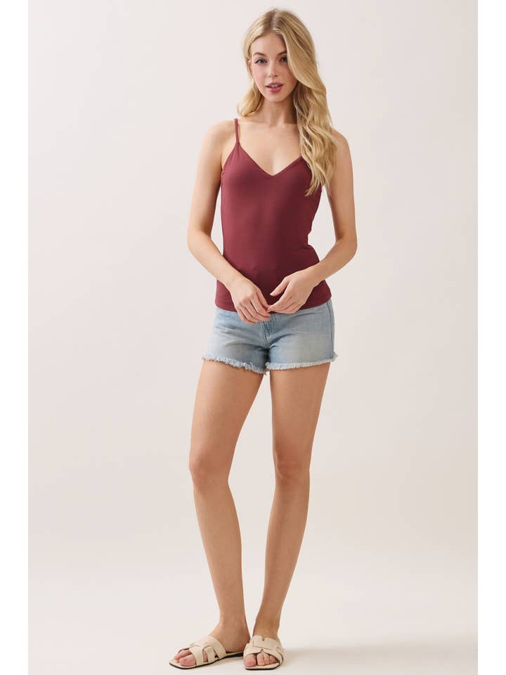 Final Touch - Wholesale Camisole - Women's - DOUBLE LAYERED V- NECK CAMI TOP - VT1613123