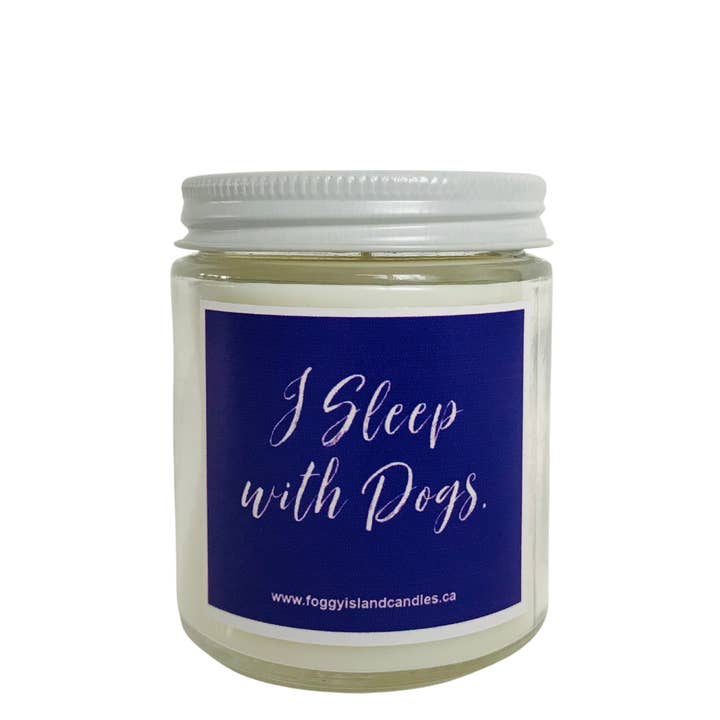 I Sleep with Dogs for wholesale by Foggy Island Candle Co.