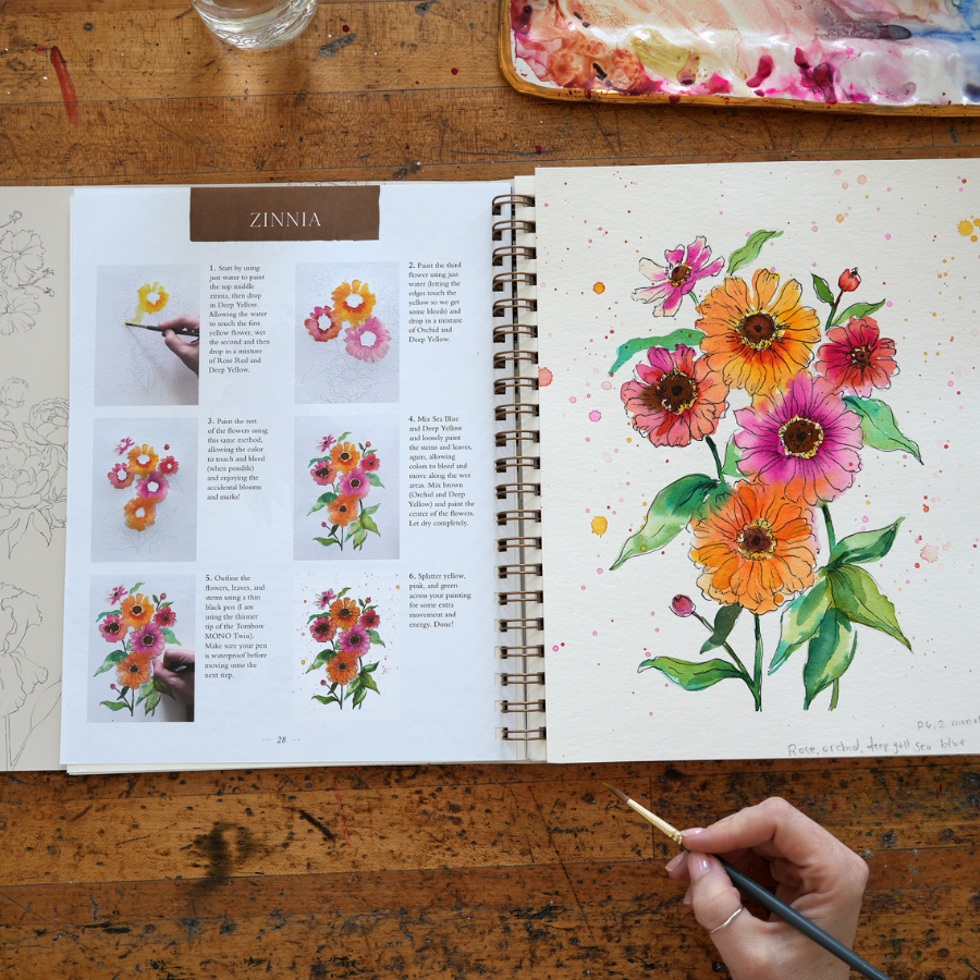 Let's Make Art - Wholesale Crafts, Hobbies & DIY - Floral Workbook by Sarah Cray3